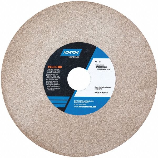 Grinding Wheel, T1, 7x1x1, 100/120G, Brown