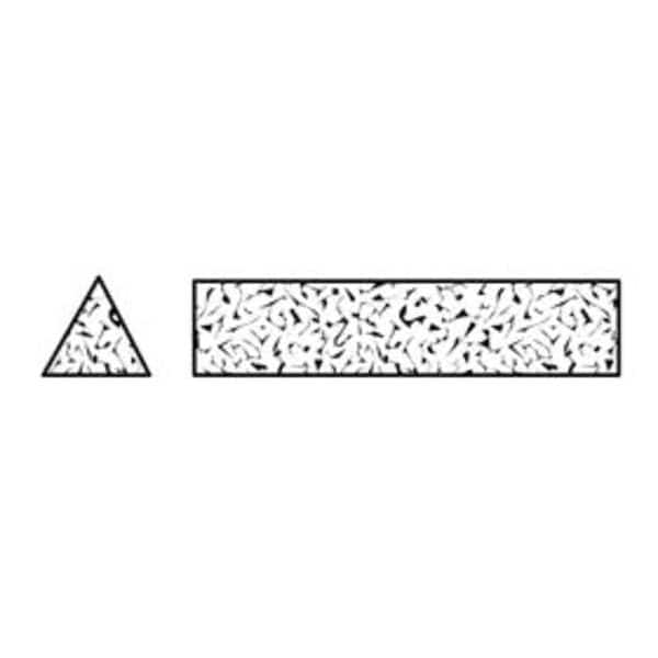 Sharpening File, Tri, A/O, Orange/Brn, Fine