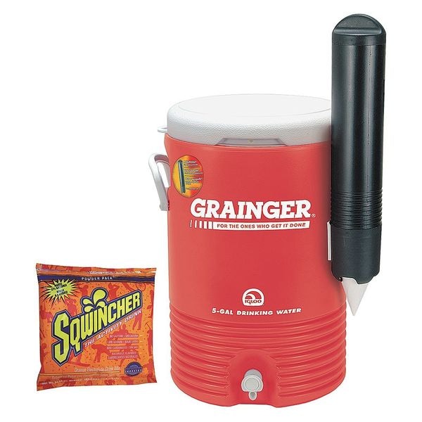 Beverage Cooler, Hard Sided, 5.0 gal.