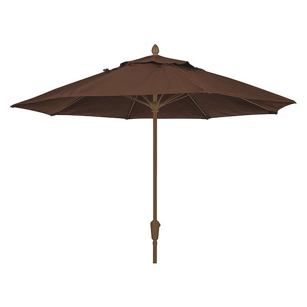 Market Umbrella 8Rib Crank Cb, Brown, 9 ft.