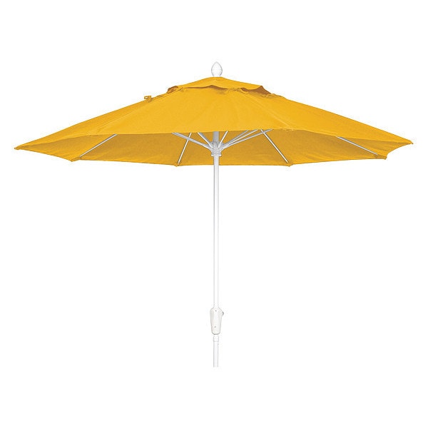 Market Umbrella 8Rib Crank, Yellow, 7.5 ft.
