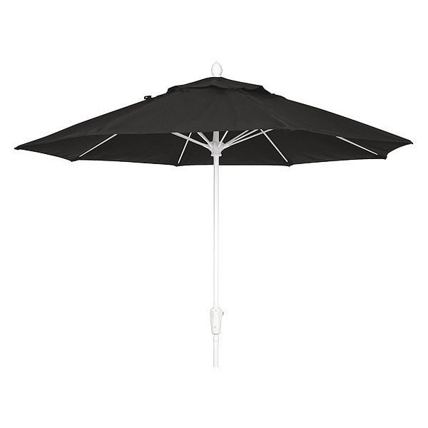 Oct Market Umbrella 8Rib Crank, Black, 7.5ft.