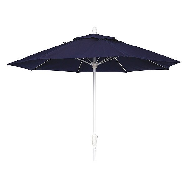 Market Umbrella 8Rib CrankW/Navy, 7.5 ft.