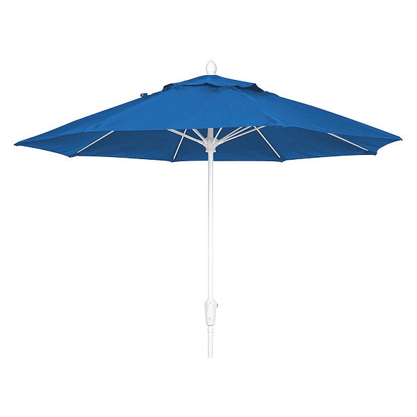Market Umbrella 8Rib CrankW/Blue, 7.5 ft.