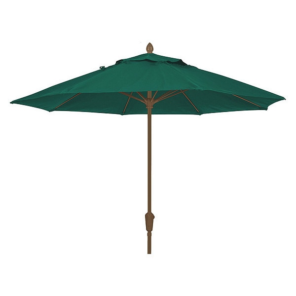 Market Umbrella 8Rib Cb Crank, Green, 7.5 ft.