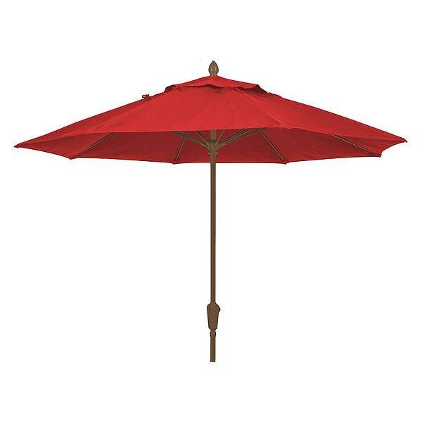 Market Umbrella 8Rib Cb Crank, Red, 7.5 ft.