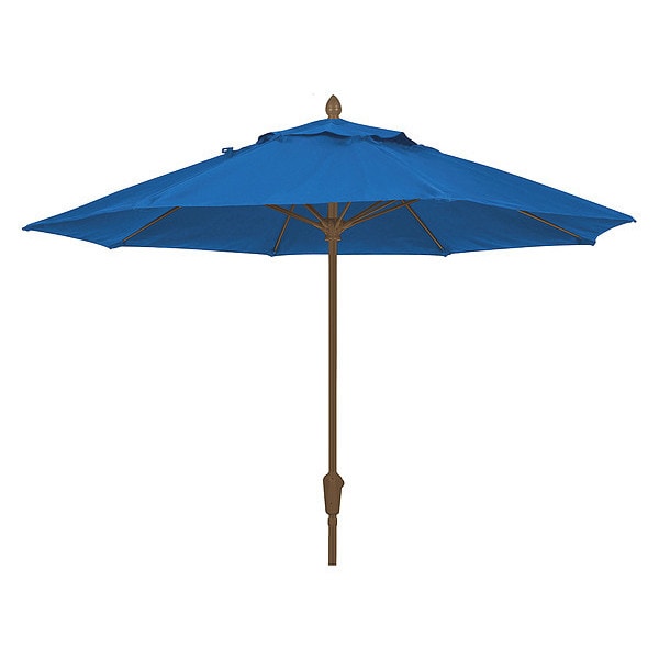 Market Umbrella 8Rib Cb Crank, Blue, 7.5 ft.