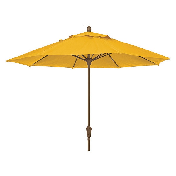 Market Umbrella 8Rib Cb Crank, Yellow, 7.5 ft.