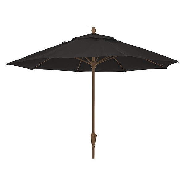 Market Umbrella 8Rib Cb Crank, Black, 7.5 ft.