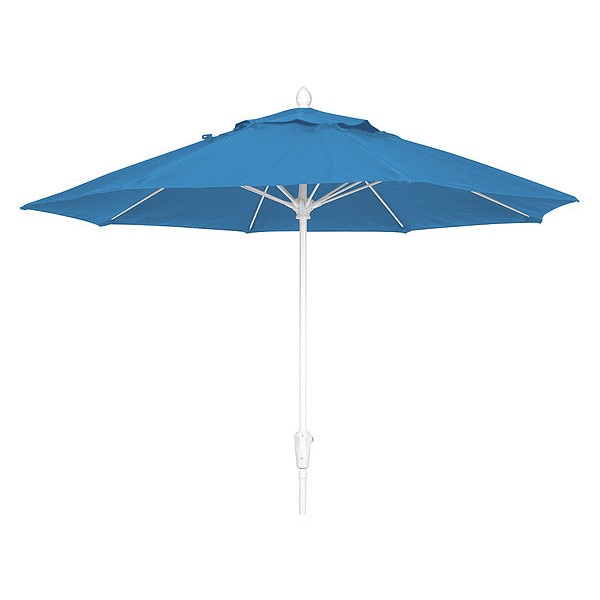 Market Umbrella 8Rib Crank, Sky Blue, 7.5 ft.