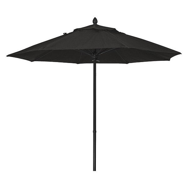 Market Umbrella 8Rib Push Up, Blk, 7.5 ft.