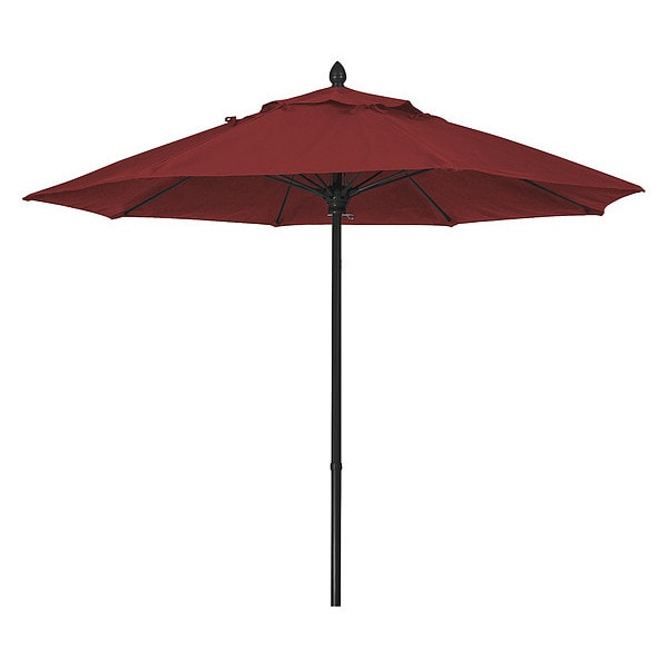 Market Umbrella 8Rib Push Up, Burgundy, 7.5 ft.