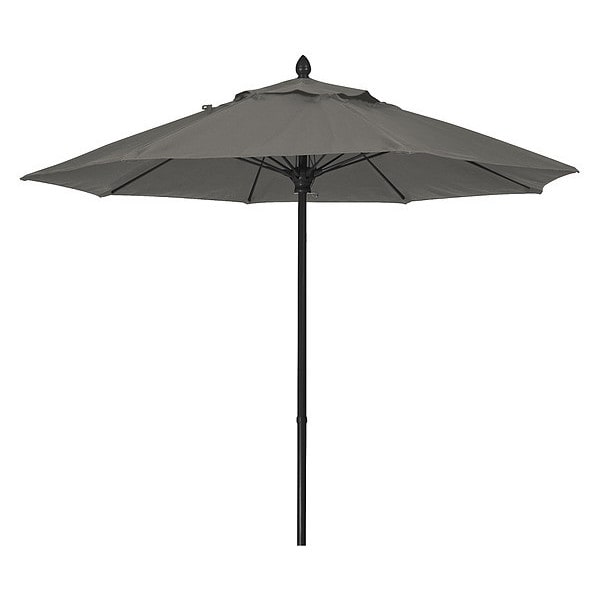 Market Umbrella 8Rib Push Up, Grey, 7.5 ft.
