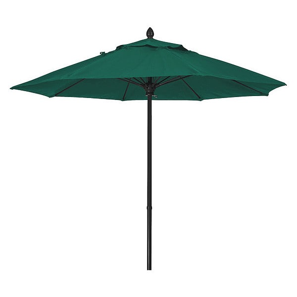 Market Umbrella 8Rib Push Up, Green, 7.5 ft.