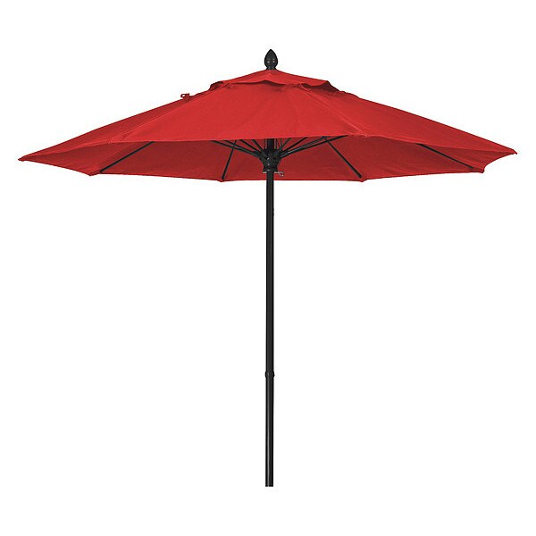 Market Umbrella 8Rib Push Up, Red, 7.5 ft.