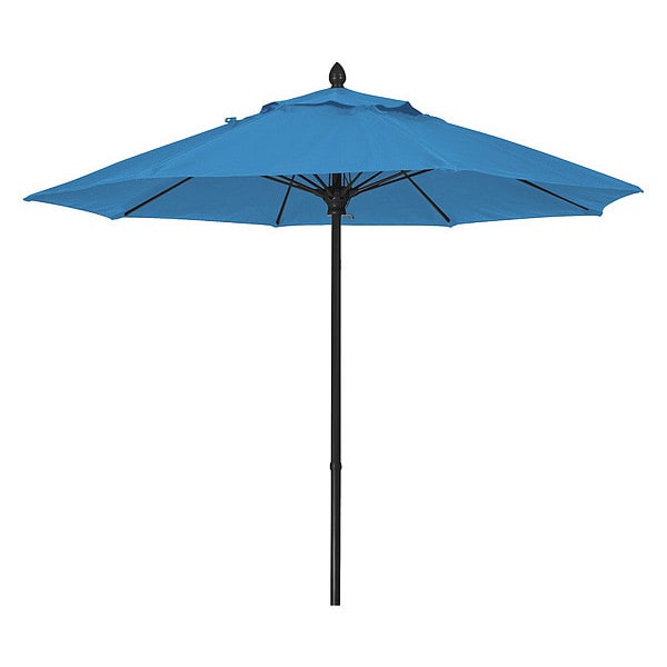 Market Umbrella 8Rib Push Up, Sky Blu, 7.5ft.