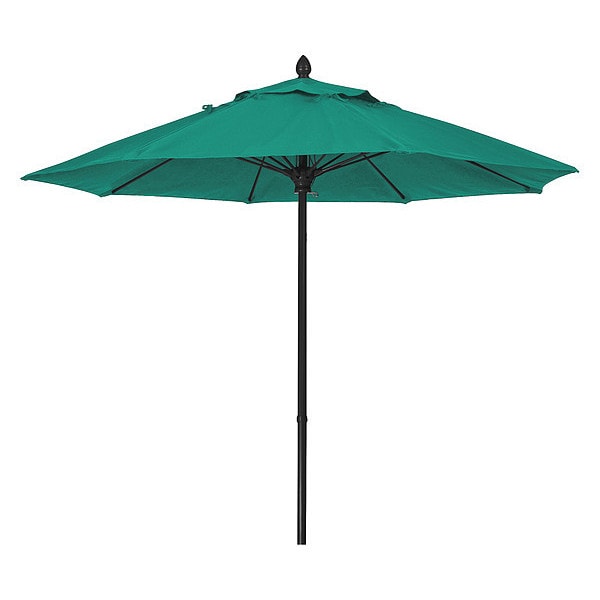 Market Umbrella 8Rib Push Up, Teal, 7.5 ft.
