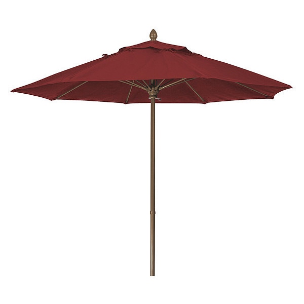 Market Umbrella 8Rib Push Up Burgundy, 7.5 ft.