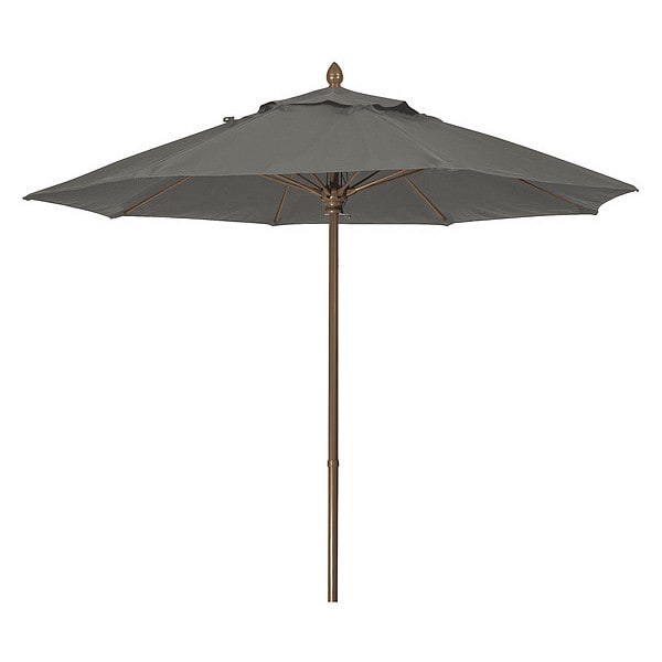 Mrkt Umbrella 8Rib Push Up Cb, Grey, 7.5Ft