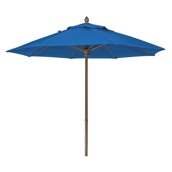 Mrkt Umbrella 8Rib Push Up Cb, Blue, 7.5Ft