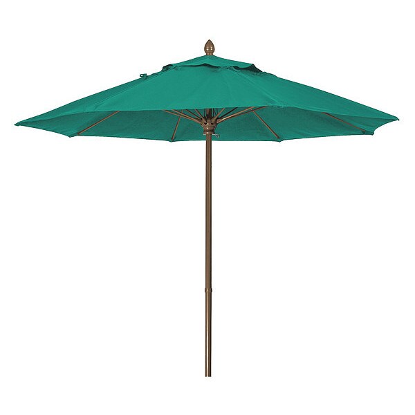 Mrkt Umbrella 8Rib Push Up Cb, Teal, 7.5Ft