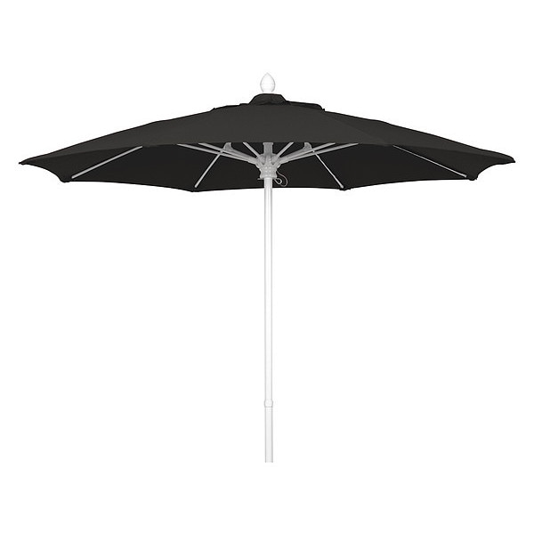 Market Umbrella 8Rib Push Up, Black, 7.5 ft.