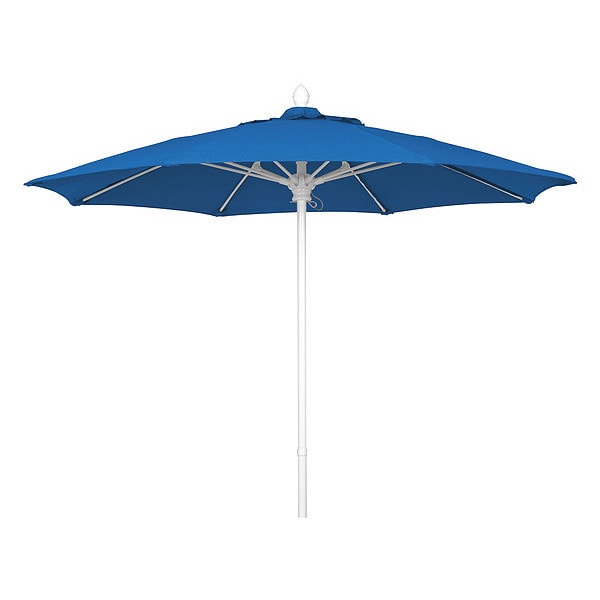 Market Umbrella 8Rib Push Up, Blue, 7.5 ft.