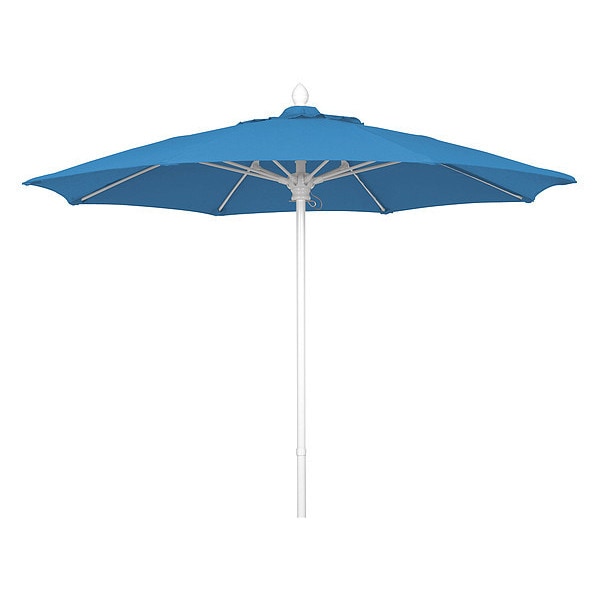 Mrkt Umbrella 8Rib PushUp, Sky Blue, 7.5Ft