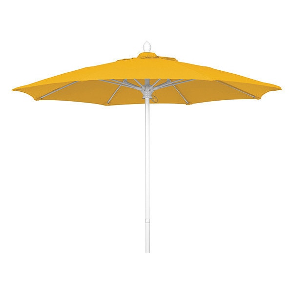 Market Umbrella 8Rib Push Up, Yellow, 7.5 ft.