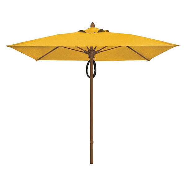 Market Umbrella 4Rib Pulley Pin Yellow, 7.5 ft.