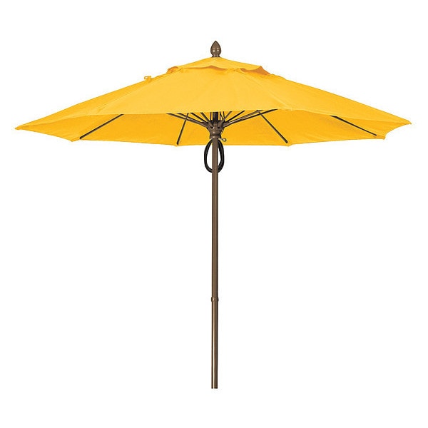 Mrkt Umbrlla 8Rib Plly Pin Cb, Bttrcp, 9Ft