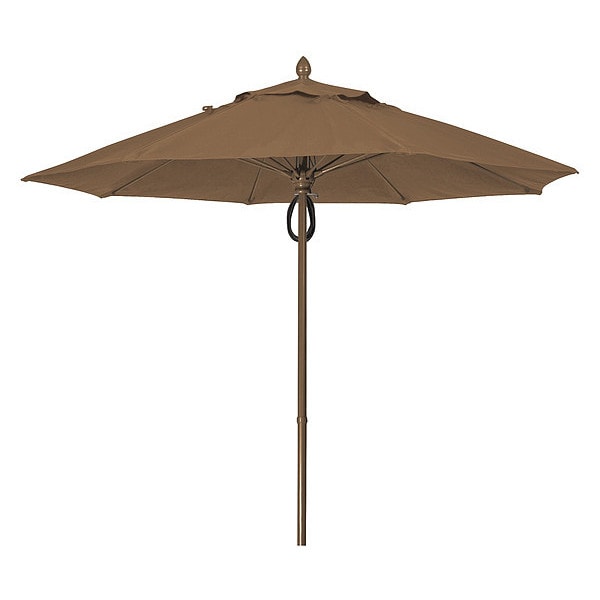 Mrkt Umbrella 8Rib Plly Pin Cb, Cocoa, 9Ft