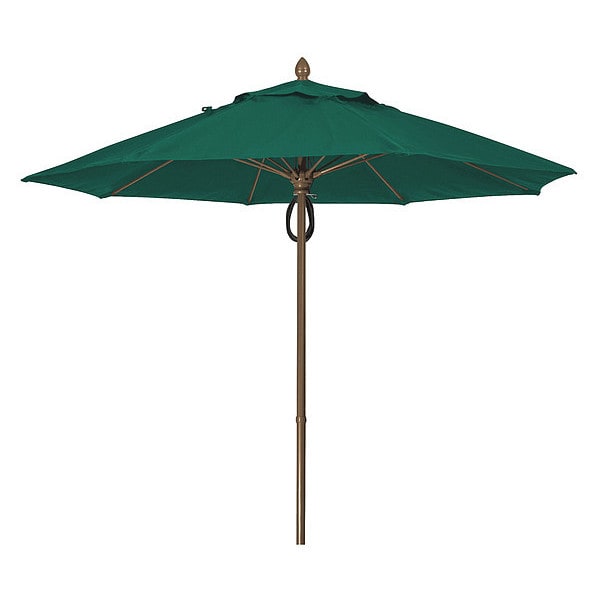 Market Umbrella 8Rib Pulley Pin Cb, Green, 9 ft.
