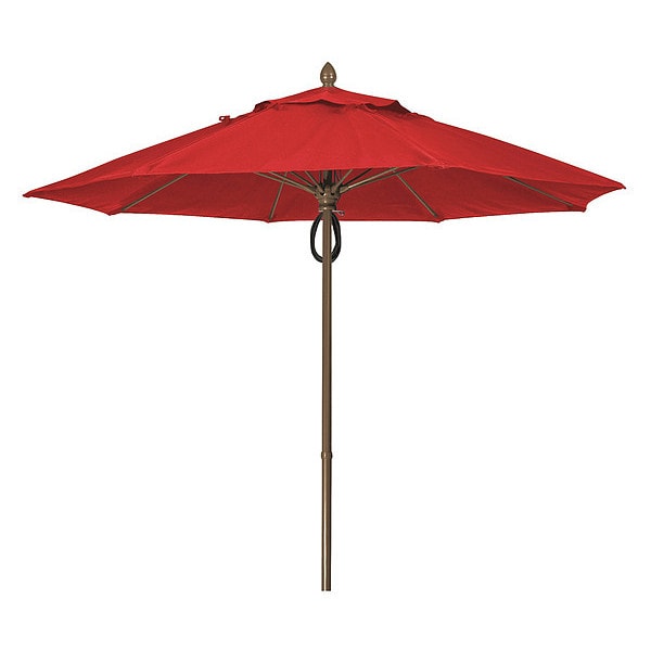 Market Umbrella 8Rib Pulley Pin Cb, Red, 9 ft.