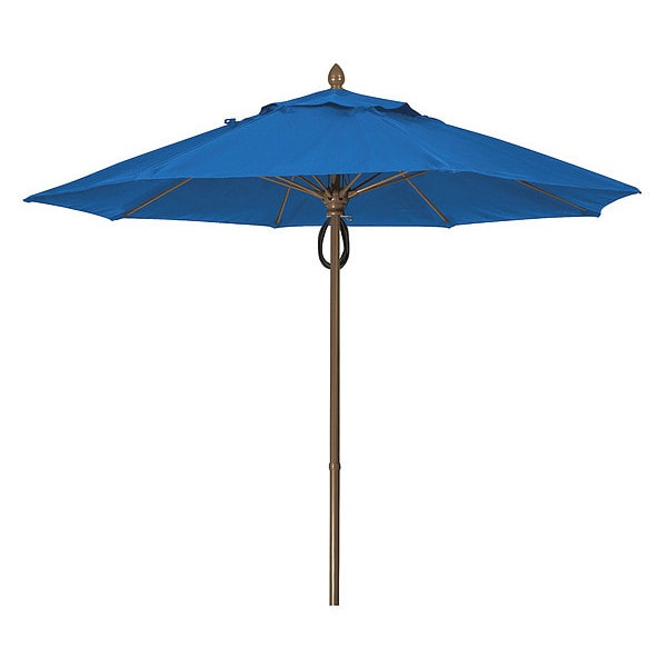 Market Umbrella 8Rib Pulley Pin Cb, Blue, 9ft.