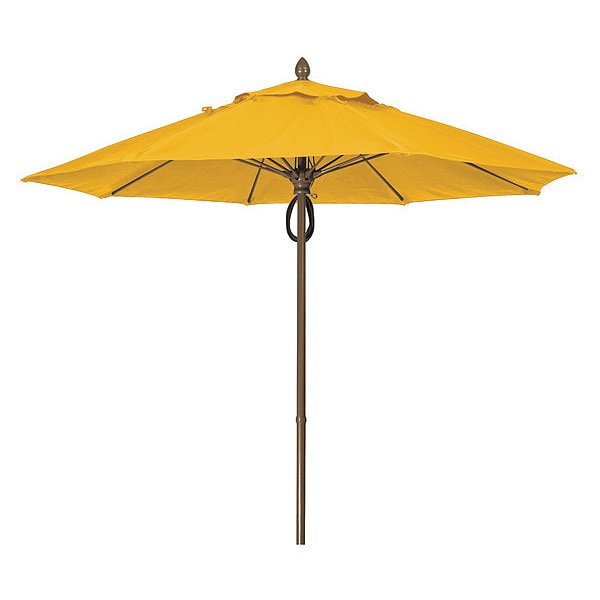 Market Umbrella 8Rib Pulley Pin Cb, Yellow, 9ft.