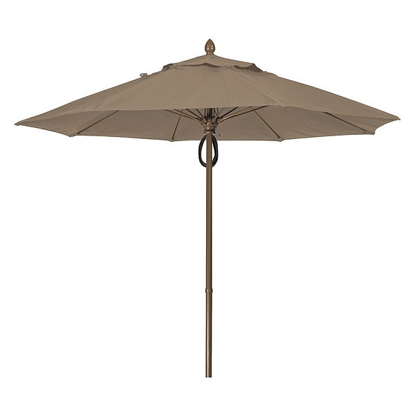 Mrkt Umbrella 8Rib Plly Pin Cb, Taupe, 9Ft