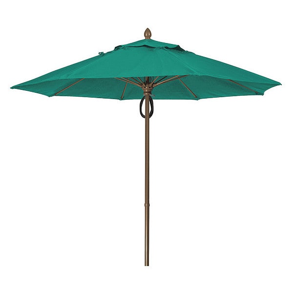 Market Umbrella 8Rib Pulley Pin Cb, Teal, 9ft.