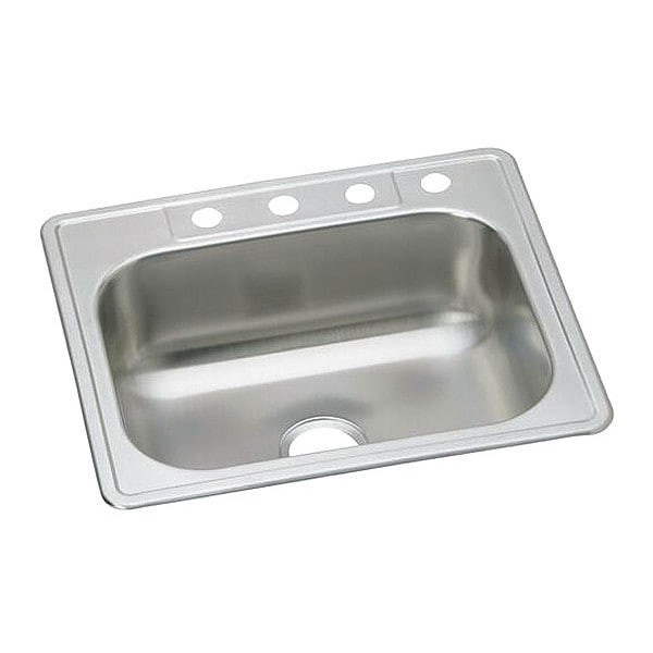 Dayton Elite, 20 ga., 33x22x8.0625", 1 Bowl, 1 Hole, Elite Satin Finish