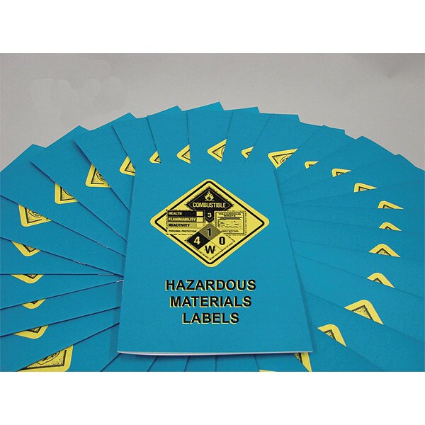 Hazardous Materials Labels Employee Booklet, PK15