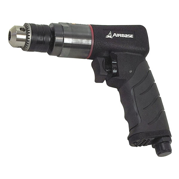 Air Drill, Reversible, Industrial, 3/8 In., 6.1CFM