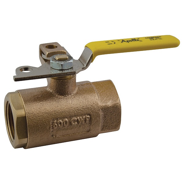 1-1/4" FNPT Bronze Ball Valve Inline