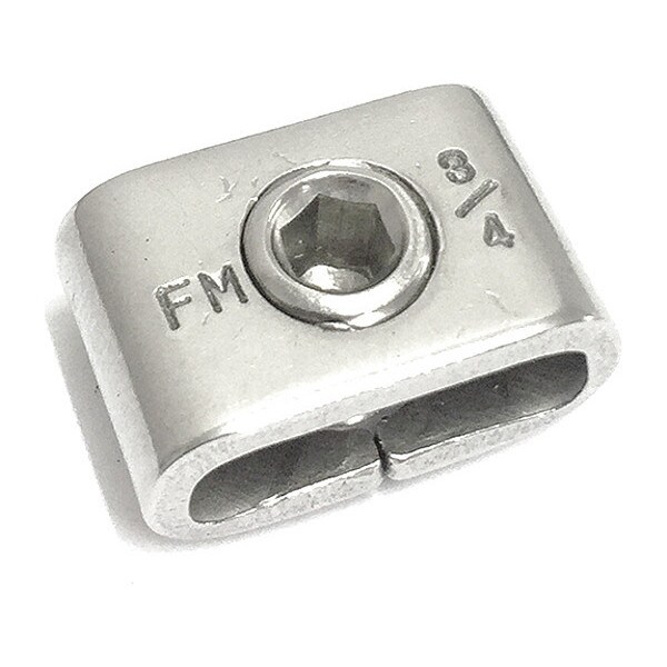 Screw-Lokt Buckle, 304 Stainless Steel, 3/4" Width, PK100