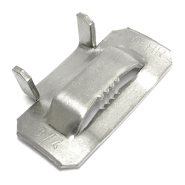 Ear-Lokt Buckle, 304 Stainless Steel, 1.1/4" Width, PK25