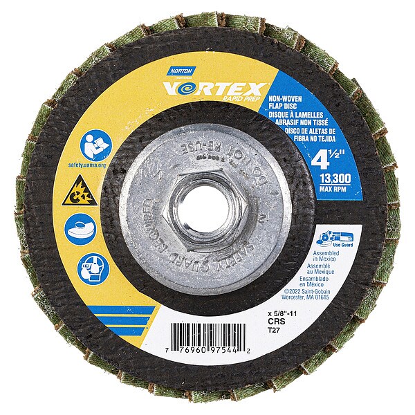 Flap Disc, Aluminum Oxide, 4 1/2" dia