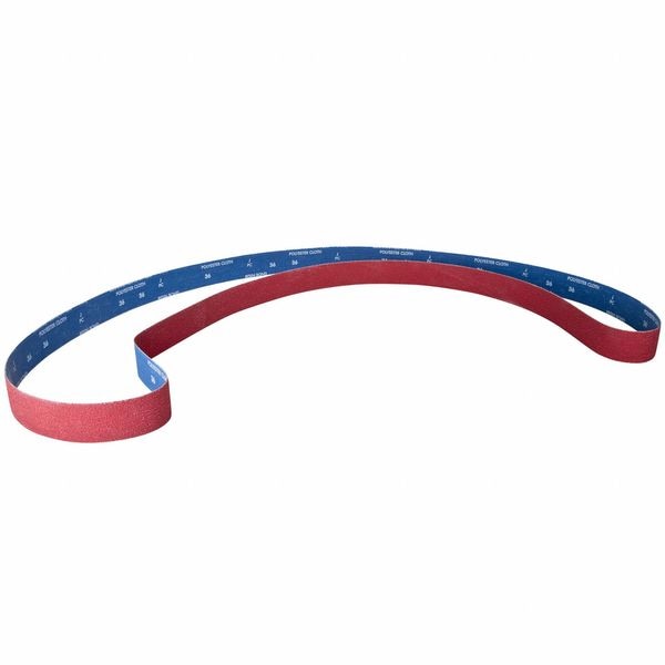 Sanding Belt, Coated, Ceramic, 36 Grit, Extra Coarse, SG R981