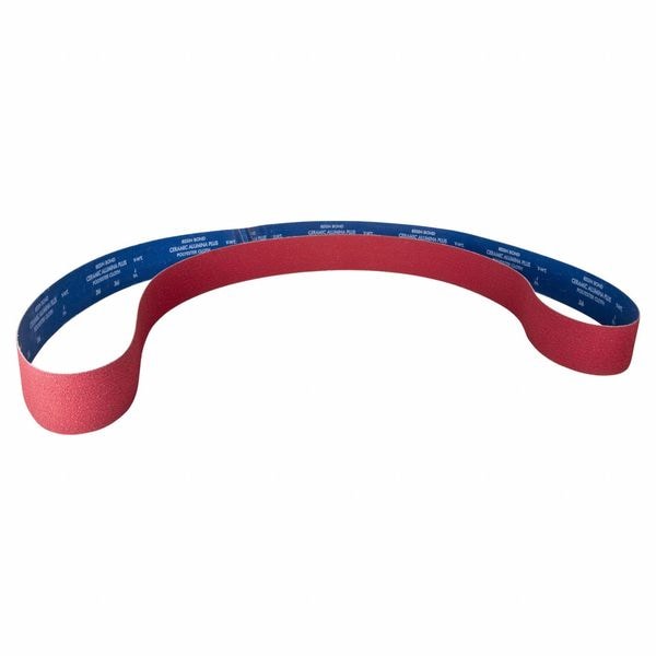 Sanding Belt, Coated, Ceramic, 36 Grit, Extra Coarse, SG R981