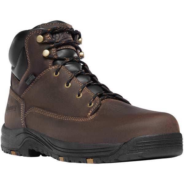 Men's 6-Inch Work Boot, 8, Aluminum Toe, 6 in H, Brown, 19453