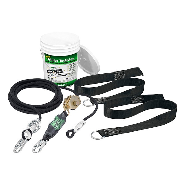 TechLine Horizontal Lifeline, 60 ft. Length, 310 lb Weight Capacity