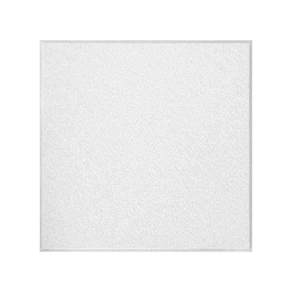 Ceiling Tile, 24 in W x 24 in L, Beveled Tegular, 15/16 in Grid Size, 12 PK